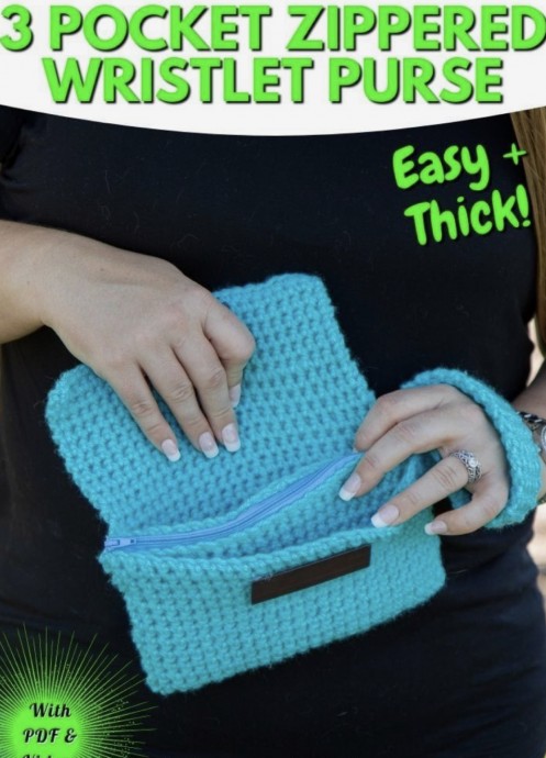 Wristlet Crochet Purse