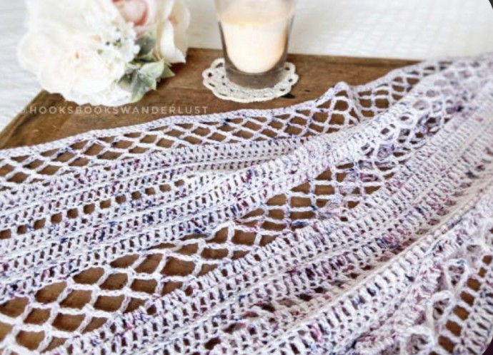 Free Crochet Pattern: Beautiful Alora Wrap