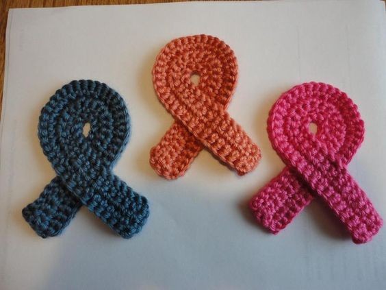 Crochet Cancer Ribbons