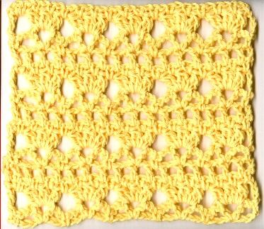 Crochet Falling Leaves Dishcloth