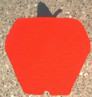 Crochet Apple Placemat