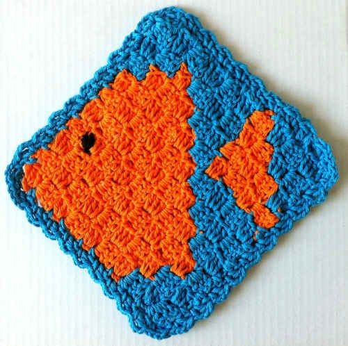 Crochet Fish Dishcloth