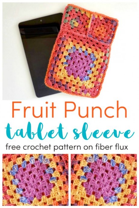 Crochet Fruit Punch Tablet Sleeve