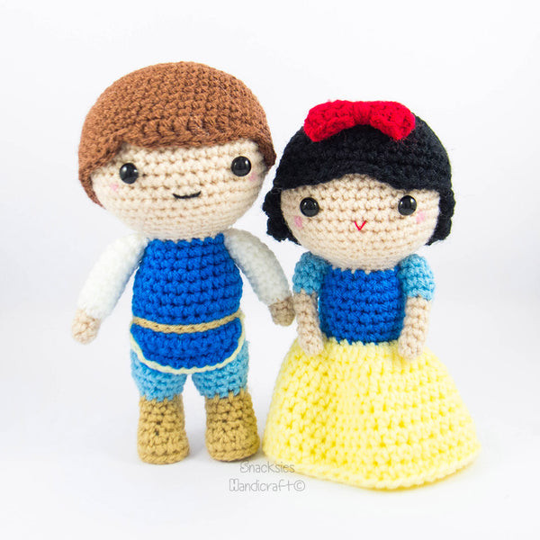 Crochet Snow White and Prince Amigurumi