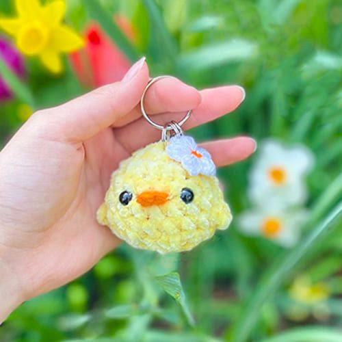 Crochet Ducky Keychain Amigurumi