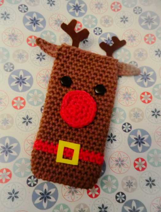 Crochet Reindeer Mobile Cosy