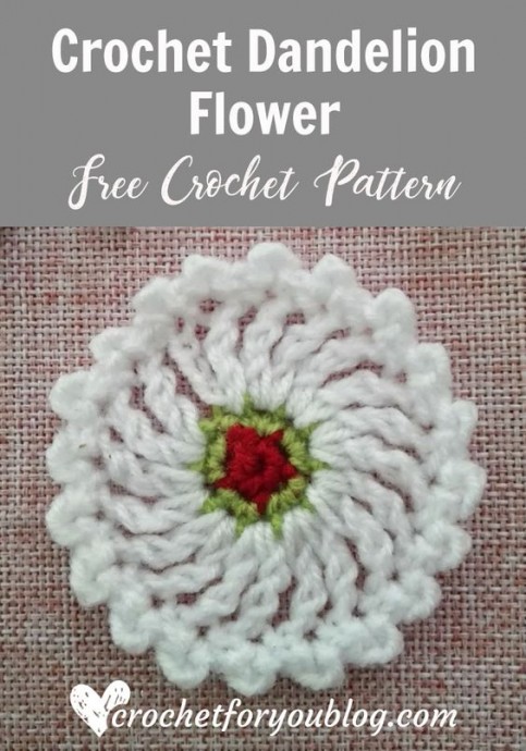 Crochet Dandelion Flower