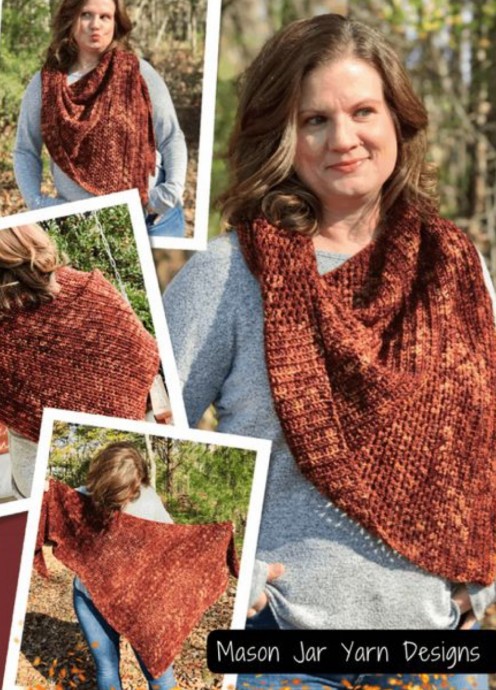 Crochet Asymmetrical Shawl (Free Pattern)