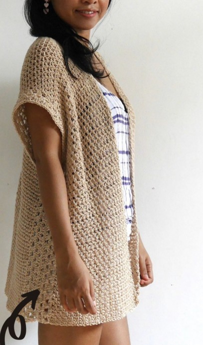 The Vacation Kimono Cardigan Free Crochet Pattern