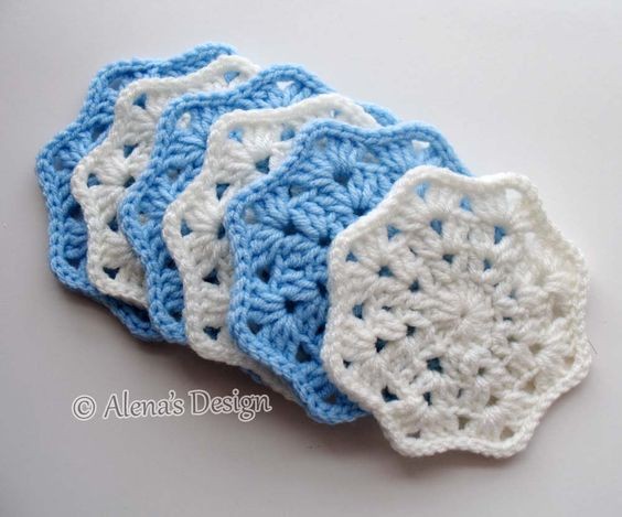 Crochet Lace Octagon Coaster