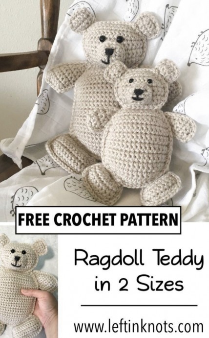 Crochet Ragdoll Bear (Free Pattern)