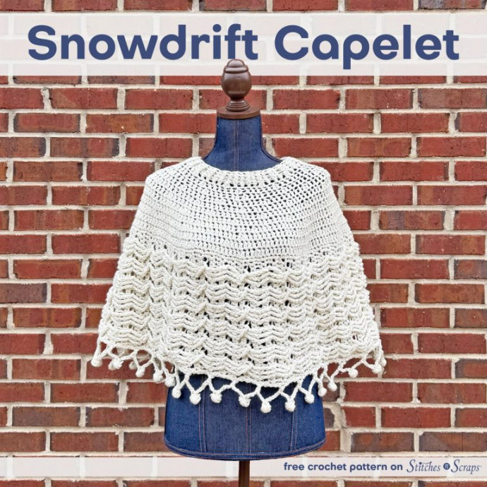 Crochet Snowdrift Capelet