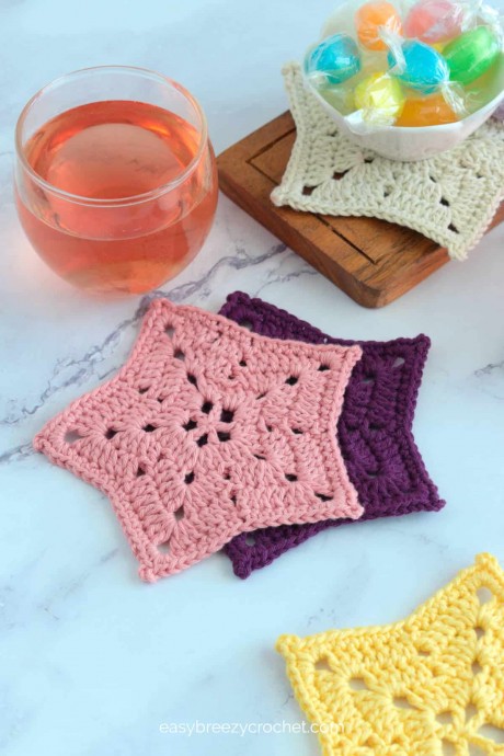 Crochet Star Coaster