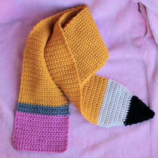 Crochet Pencil Scarf