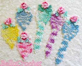 Crochet Pineapple Bookmarks