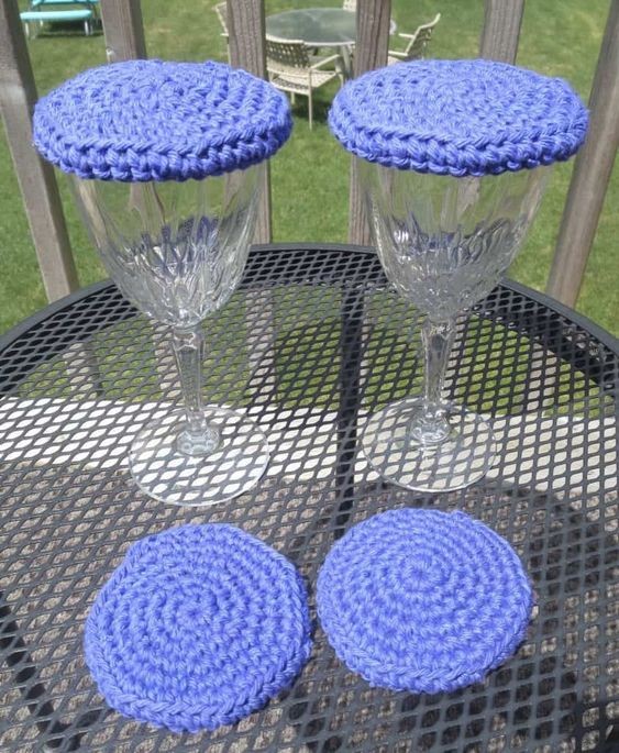 Crochet Wine Lid Cover