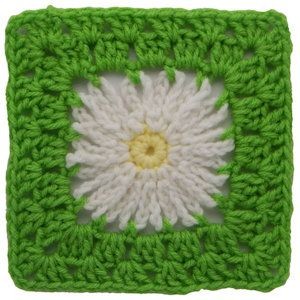 Crochet Daisy Square