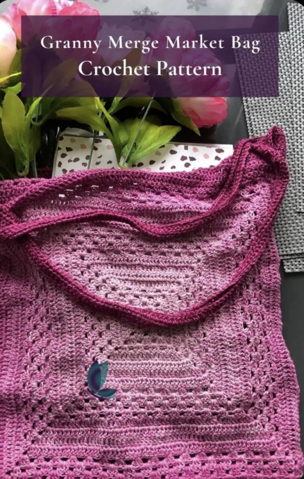 Free Crochet Pattern: How to Make a Granny Square Market Bag