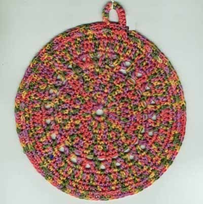 Crochet Round and Round Potholder