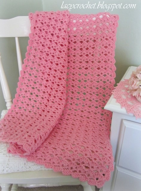 Crochet Shells Baby Blanket