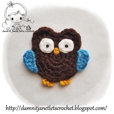 Crochet Owl Applique