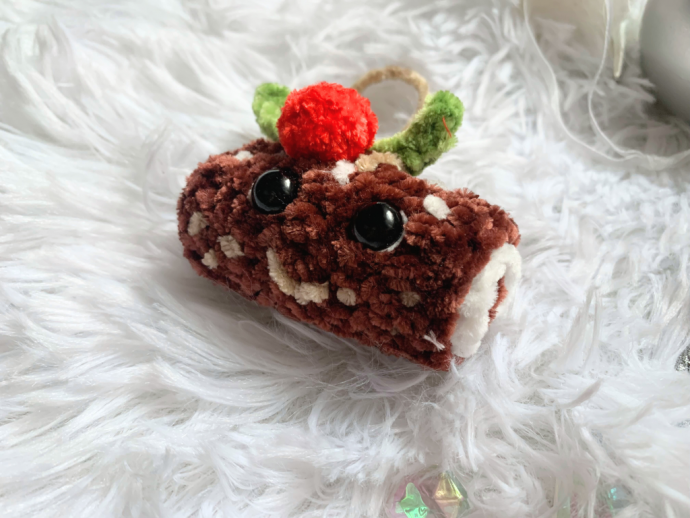 Crochet Yule Log Ornament