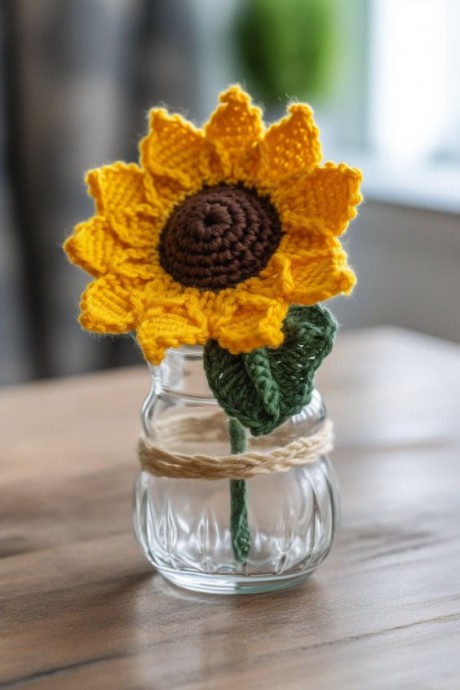 Crochet A Sunflower