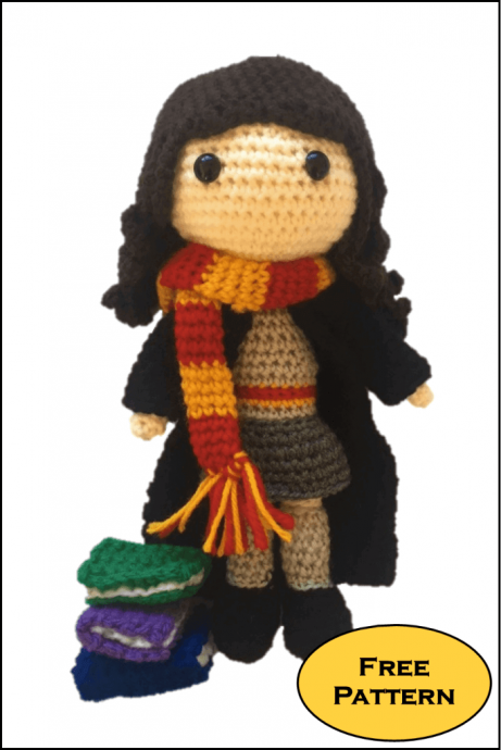 Crochet Hermione Granger Amigurumi  Doll