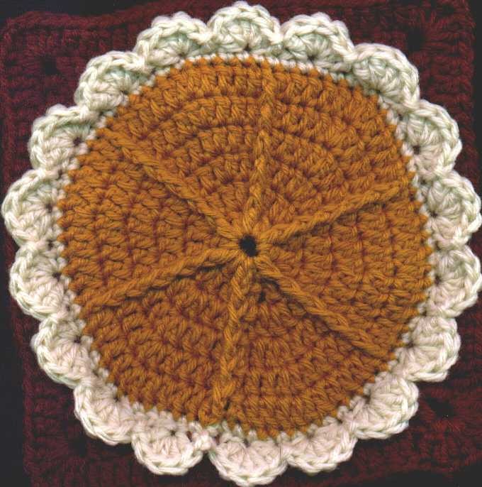 Crochet Pumpkin Pie Square