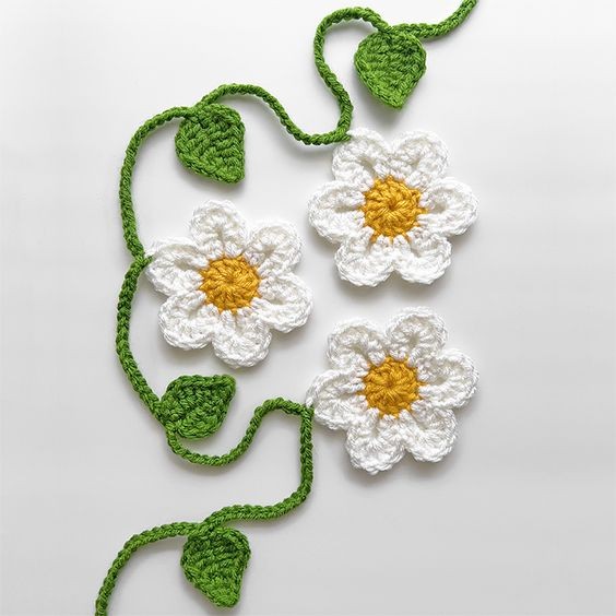 Crochet Flower Garland