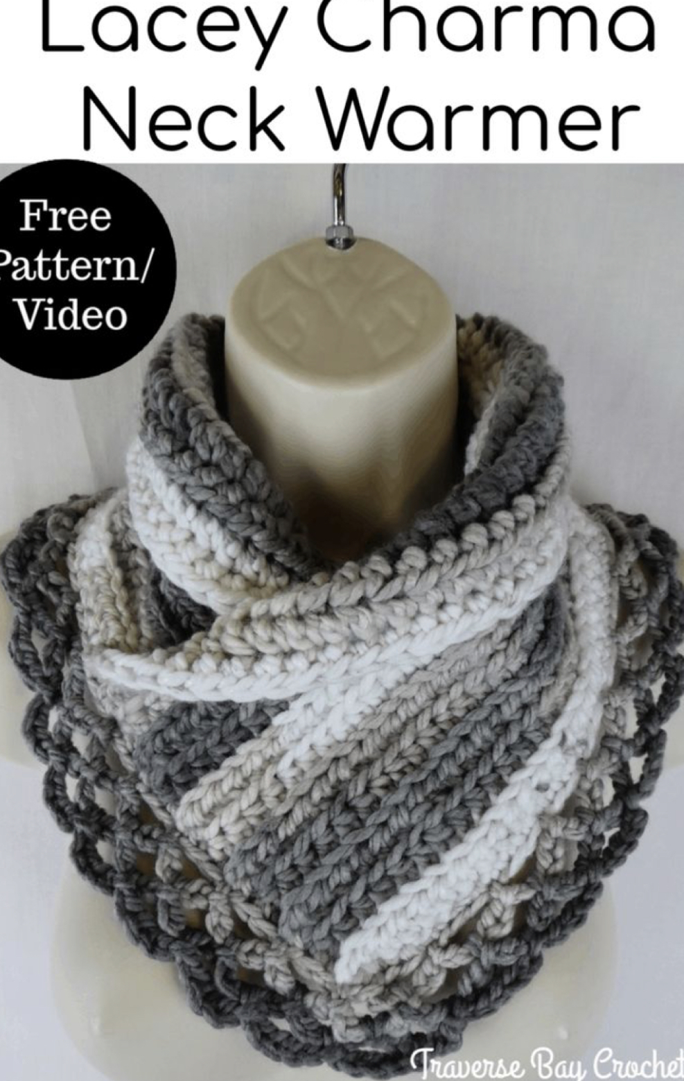 Free Crochet Pattern: Lacey Charma Neck Warmer – FREE CROCHET PATTERN ...