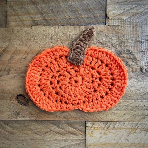 Crochet Pumpkin Applique