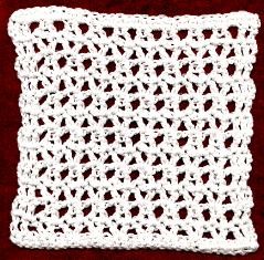 Crochet Crystal Diamond Dishcloth