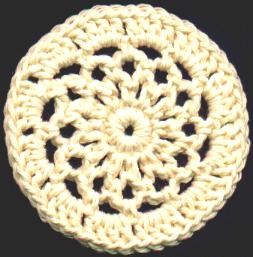 Crochet Loopy Flower Coaster