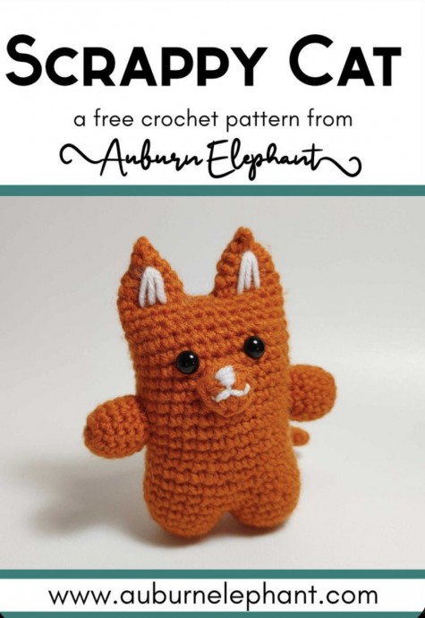 Free Crochet Pattern: Cute Scrappy Cat