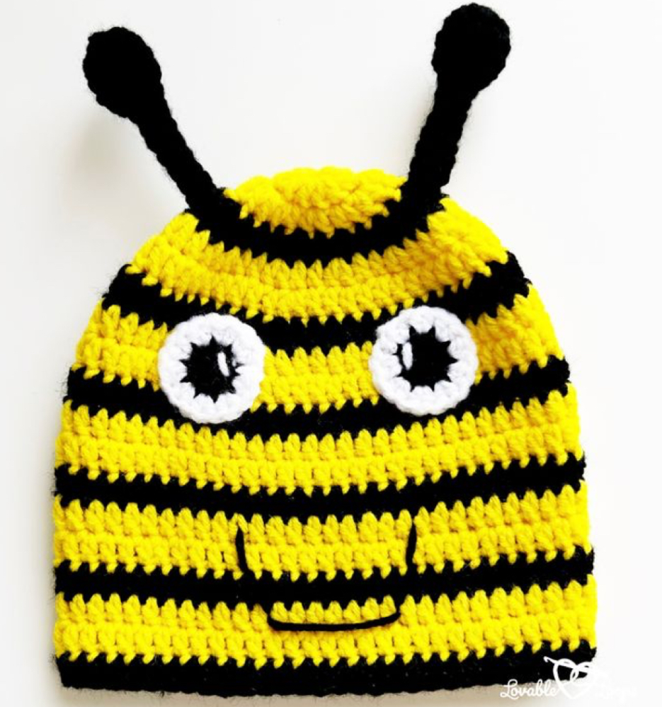 Crochet Bee Hat (Free Pattern) FREE CROCHET PATTERN — Craftorator