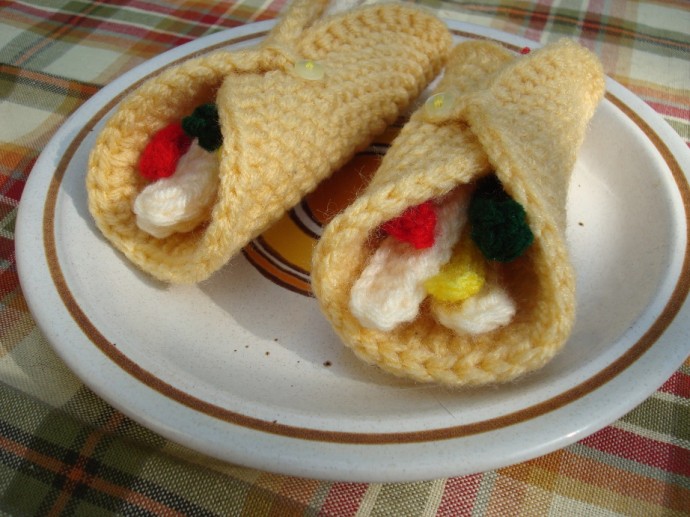 Crochet Burritos Mexican Dinner