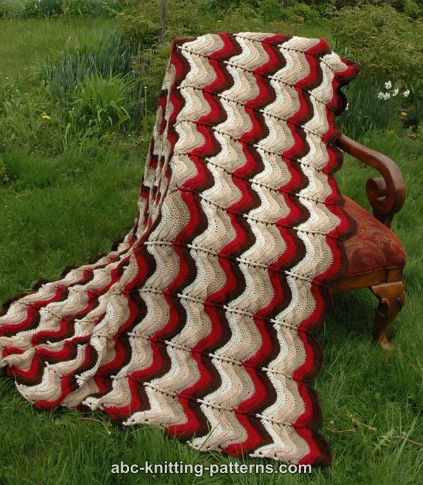 Crochet Carnival Bunting Ripple Afghan