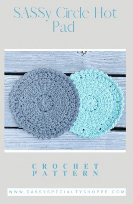 Free Circle Hot Pad Crochet Pattern