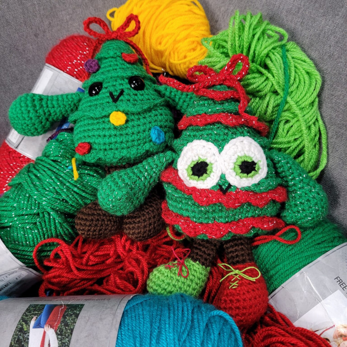 Crochet Christmas Tree Buddies Toys