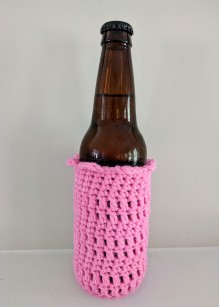 Crochet The “Little Bit Fancy” Beverage Coozie