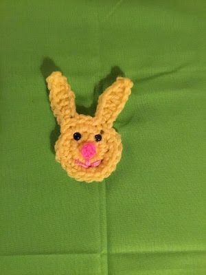 Crochet Simple Bunny Applique