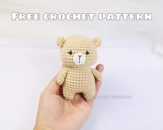 Crochet Amigurumi Mini Bear