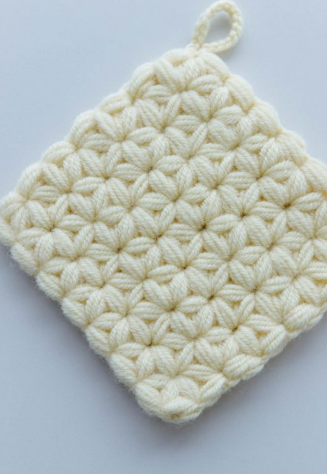 Crochet Freesia Coaster (Free Pattern)