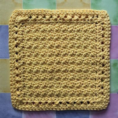 Crochet Freshly Squeezed Lemonade Dishcloth