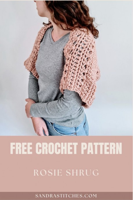 Free Crochet Pattern: The Rosie Shrug