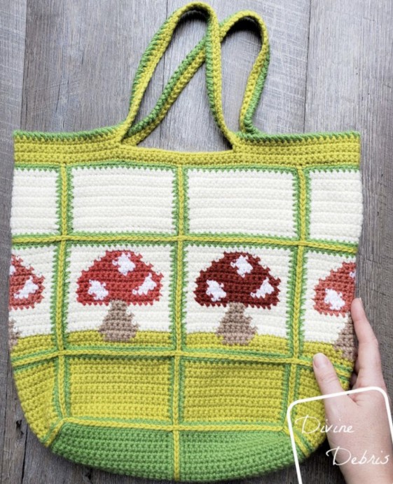 The Free Cute Mushrooms Bag Crochet Pattern