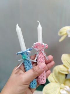 Crochet Candle Holder