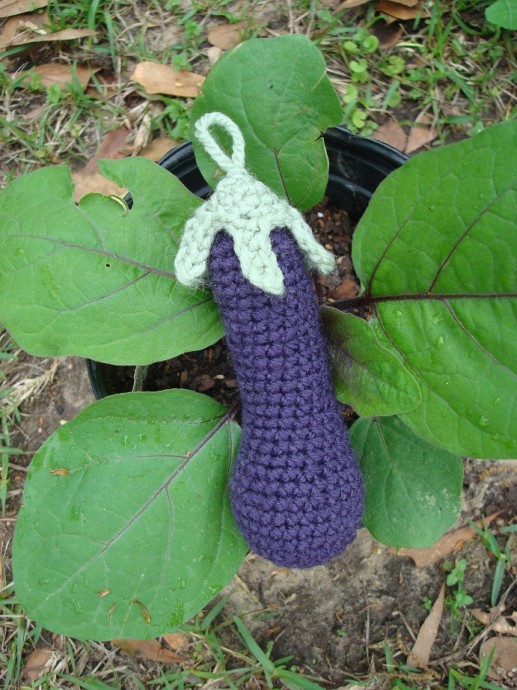 Crochet Japanese Eggplant