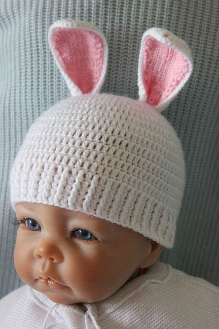 Crochet Bunny Baby Hat